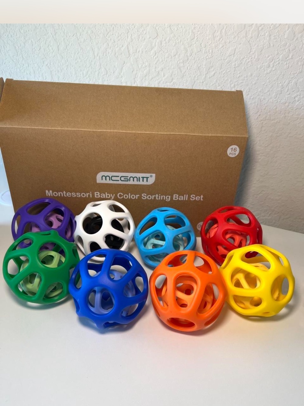 Montessori Baby Color Sorting Ball Set - Multi Color